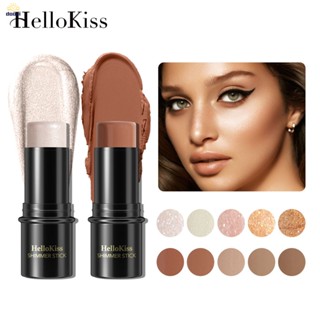 Hellokiss ไฮไลท์ เฉดดิ้งไฮไลท์ คอนทัวร์ ไฮไลท์ High-gloss แท่งเคลือบเงาสูง สำหรับใบหน้า V-Face ขนาดเล็กที่ละเอียดอ่อนสเตอริโอ Pearlescent Face Finish แท่งเงามันวาวสูง【 Doom】