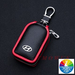 พร้อมส่ง เคสกุญแจรีโมทรถยนต์ แบบหนัง สําหรับ Hyundai elantra Santafe Verna i30 ix35 ix25 ix45