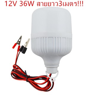 Lighting ที่มีคุณภาพสูง ไฟLED 12V 36W สายยาว3เมตร ไฟสีขาว