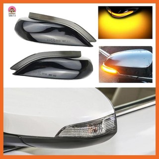 รถ LED แบบไดนามิกกระจกมองหลังไฟเลี้ยวไฟเลี้ยวสำหรับ Toyota Corolla Yaris XP130 Auris E180 Camry Prius
