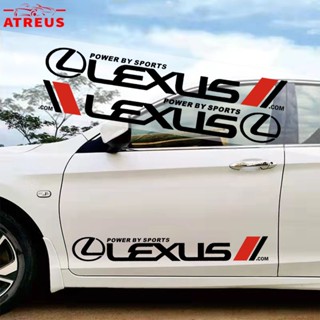 Lexus สติกเกอร์กันรอยขีดข่วน ติดด้านข้างประตูรถยนต์ ป้องกันรอยขีดข่วน สำหรับติดประตูรถยนต์ สําหรับ Lexus rx 570 RX300 LX570 CT200H NX250 RX350 LX470 IS NX ES