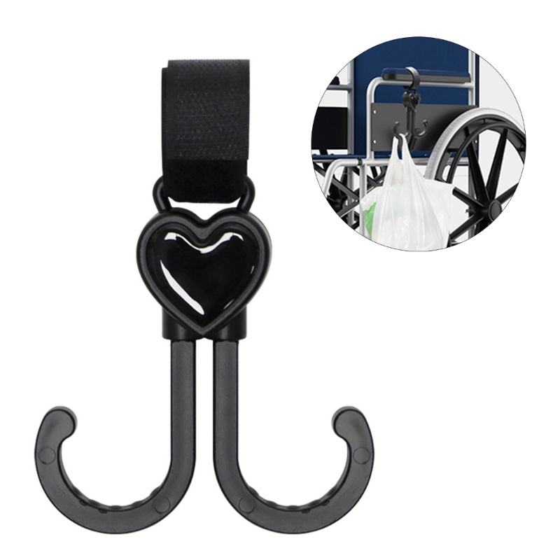 XY Pram Hook สําหรับถุงช้อปปิ้งกระเป๋าผ้าอ้อมแขวนตะขอคู่อเนกประสงค์ Heavy-Bearing Hook Outdoor Trave