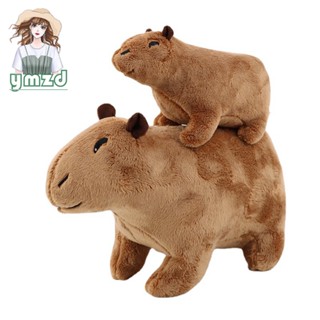 หมอนตุ๊กตานุ่ม รูปการ์ตูนหนู Capybara น่ารัก ผ้าฝ้าย PP สําหรับเด็ก