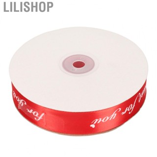 Lilishop Silk Satin Ribbon  Fabric Craft Ribbon Silk Satin Roll 2.5cm Wide Machine Washable 100 Yard Red  for Home Decor