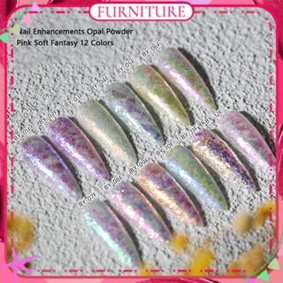 ♕Nail Art Super Thin Cloud Brocade Powder Sequins Ice Crystal สูงประกายหิมะโปร่งใสเปลี่ยนเงาเล็บเลื่อมเล็บเครื่องมือสำหรับเล็บ Shop 6สีเฟอร์นิเจอร์