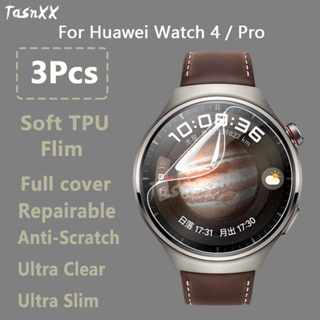 ฟิล์มไฮโดรเจล TPU นิ่ม แบบใส บางพิเศษ สําหรับ Huawei Watch 4 Pro SmartWatch