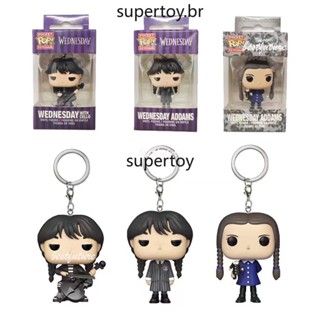 Funko ป๊อป พวงกุญแจ ทีวี The Addams Family Wednesday ฟิกเกอร์แอคชั่น ของเล่น