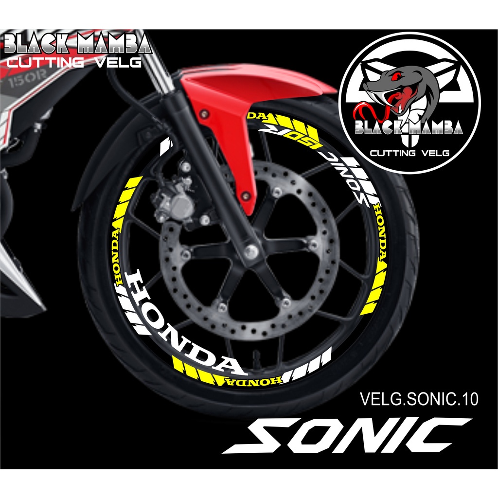 SONIC VELG STICKER - LIST STICKER LIST TIRE/VEL VARIATIONS HONDA SONIC 10