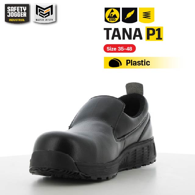 [ของแท้พร้อมส่ง] Safety Jogger รุ่น TANA P1 รองเท้าเซฟตี้ หุ้มส้นหนัง กันลื่น นิรภัย ลดแรงกระแทก มาตรฐานสากล