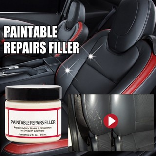 Seametal ครีมซ่อมหนังรถยนต์ Paintable Patching Filler สารตกแต่งพลาสติก Auto Care ครีมซ่อมรถ 60ML