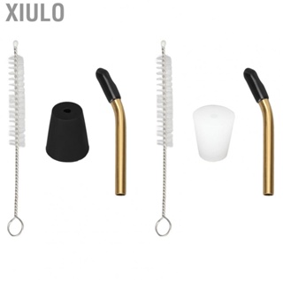 Xiulo Extended Kettle Spout  Accurately Pour Water Gold Coffee Kettle Spout with Brush for Hiking