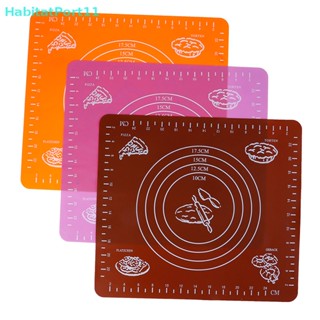 Habitatport แผ่นซิลิโคน ไม่ติดผิว สําหรับนวดแป้งโดว์ ทําเบเกอรี่