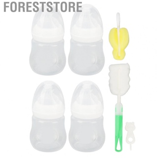 Foreststore Infant Feed Bottle Set  White Soft Infant Bottle Set Safe  for Breastfeeding for Parents
