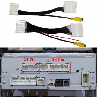 ⚡READYSTOCK⚡Camera Adapter Cable 28Pin &amp; 24Pin 2pcs/set Accessories Replacement Vehicle