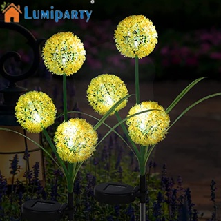 Lumiparty โคมไฟ Led 3 หัว พลังงานแสงอาทิตย์ สําหรับตกแต่งสวน ระเบียง กลางแจ้ง