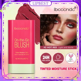 ♕Ibcccndc On-The-Go Blush Cream Natural Naked Matte Red Pink Orange Rouge Smooth Waterproof Long Lasting Blush Stick แต่งหน้า3สี UPBEST