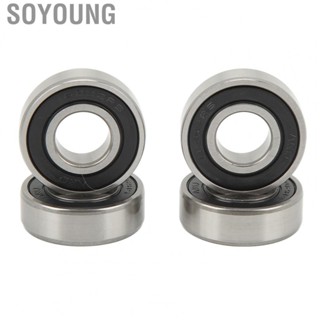 Soyoung 6202‑RS Chrome Steel Bearing Set  Tough Durable Serving Low  Coefficient Direct Replacement Impact Resistant Mini Bike Wheel Bearing  for Mini Bike