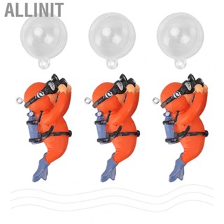 Allinit Floating Fish Tank Decorations  Little Diver Decoration for