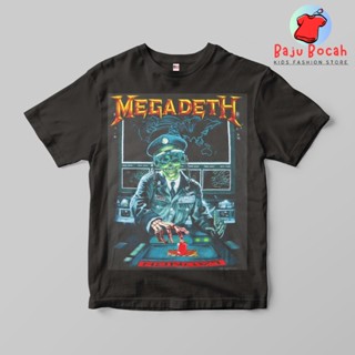 เสื้อยืด พิมพ์ลาย MEGADETH PRINT BAND พรีเมี่ยม สําหรับเด็กผู้ชาย และผู้หญิง อายุ 1-9 ปี