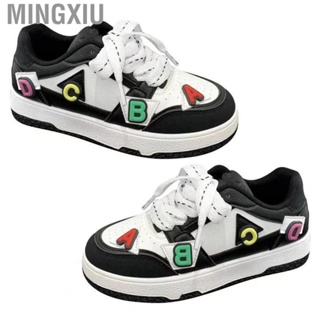 Mingxiu Women Running Shoes  PU Leather Finish Trendy Panda Theme Women Casual Shoes  for Girl