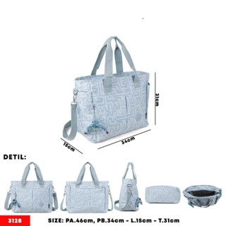 Tas TRAVEL Hote BAG - TAS GYM Fitness PREMIUM PREMIUM / TOTE BAG JUMBO MOTIF 3128 SELEMPANG Women NYLON 2IN1