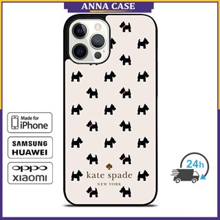 SAMSUNG เคสป้องกันโทรศัพท์มือถือ ลาย KateSpade New York Scottie 5 สําหรับ iPhone 14 Pro Max 13 Pro Max 12 Pro Max Note10 Plus S22 Ultra