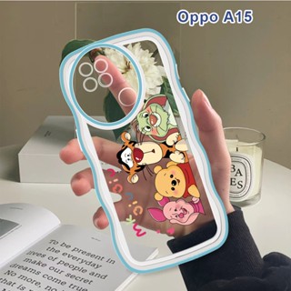 เคส OPPO A15 A15S A31 A33 A53 A93 2020 F17 Pro Reno 4F A52 A92 เคสโทรศัพท์มือถือแบบนิ่ม กันกระแทก กันรอยกล้อง ลายหมีพูห์ แฟชั่น