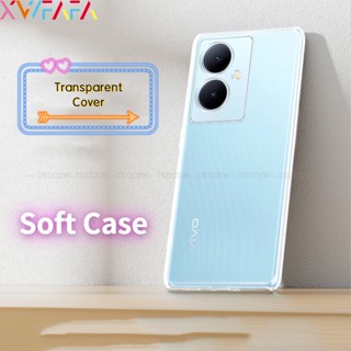 เคสโทรศัพท์ซิลิโคน TPU นิ่ม แบบใส บาง ปิดด้านหลัง สําหรับ Vivo Y36 Y78 Y78+ Y27 IQOO Z7X