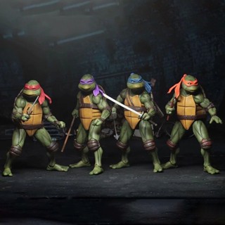 Neca TMNT โมเดลฟิกเกอร์ Pvc รูปนินจาเต่า 7 นิ้ว ของเล่นสําหรับเด็ก เพื่อน