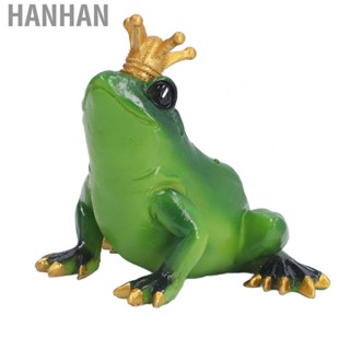 Hanhan Miniature Green Figurine Sculpture Lifelike Cute Resin Statue Desktop Ornament Home Room Bedroom Garden Decoration