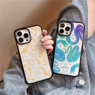 Casetify เคสโทรศัพท์มือถือ อะคริลิค กันกระแทก ลายการ์ตูนงูน่ารัก สําหรับ iPhone 14 Pro Max 11 12 Pro Max 13 Pro Max