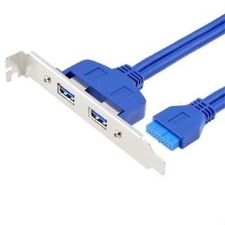 Xiwai สายเคเบิลเมนบอร์ด 2Pin USB 3.0 ตัวเมีย 20pin พร้อมตัวยึด PCI