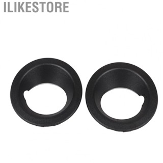 Ilikestore Front Fog Light Ring Trim  Scratch Proof 51113400912 Black Fog Lamp Frame Protective 2PCS Lightweight  Replacement for X3 E83 2004‑2006 for Auto