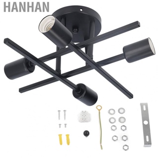 Hanhan Modern Ceiling Light Fixture 4 Lights Semi Flush Mount Pendant Chandeliers E27