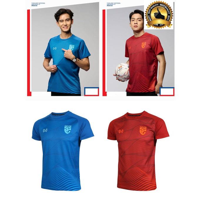 ของแท้ เสื้อเชียร์ฟุตบอลทีมชาติไทย Warrix Thailand National Team Kit 2022-23 (Cheer Version) Original