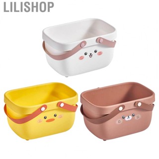 Lilishop Shower Bin  Large Opening Cartoon Style Shower  Durable PP  for Camping