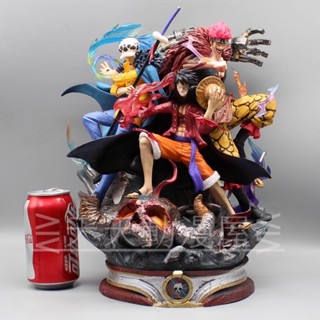 ส่งฟรี พร้อมส่ง โมเดลฟิกเกอร์ One Piece LX Flip Model GK Supernova Three Captains Onishima Luffy Kiddro Luffy แฮนด์เมด ขนาดใหญ่ สําหรับประดับ ของขวัญ