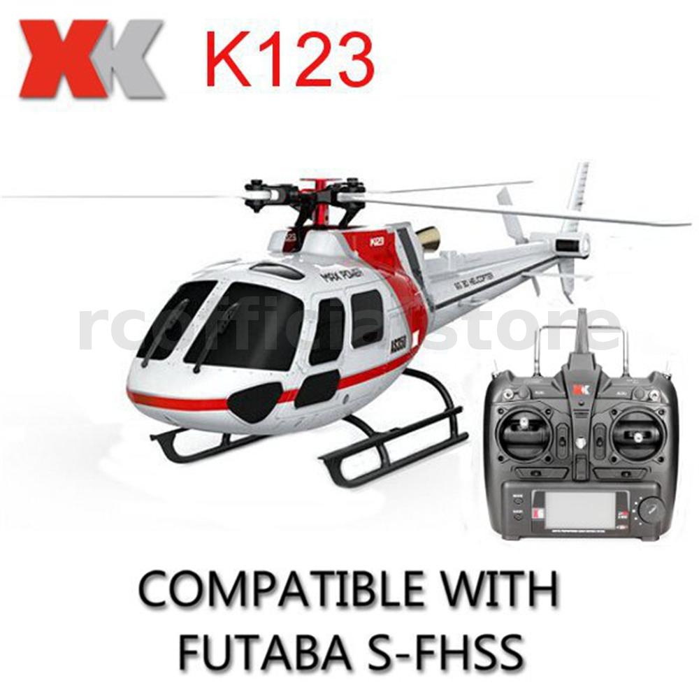 Xk K123 เฮลิคอปเตอร์บังคับวิทยุ ไร้แปรงถ่าน โหมด FUTABA มือซ้าย 2 BNF RTF สําหรับผู้เริ่มต้น Pros Alike