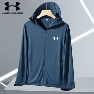 Under.armour เสื้อคลุมกันแดด ผ้าเรยอน ระบายอากาศ ป้องกันรังสียูวี คุณภาพสูง สําหรับผู้ชาย [L-5XL]