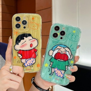 เคสไอโฟน 14 pro max 11 7พลัส ใช้สำหรับ การ์ตูน หมุนได้ Crayon Shin-chan เคสไอโฟน14promax กันกระแทก Silicone Soft Case for iPhone 14 13 12 11 pro max 14 Plus 7 8 plus se2020 case นิ่ม