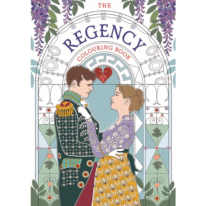 The Regency Coouring Book โดย Amy-Jane Adams (ฉบับสหราชอาณาจักรปกอ่อน)