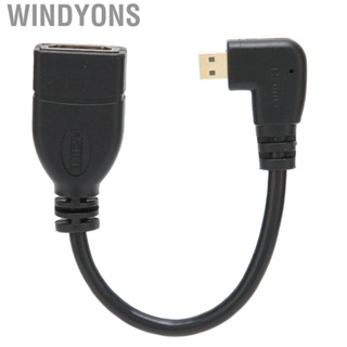 Windyons Male To Female Left Angle Connector Adapter 90 Degree  For HDTV