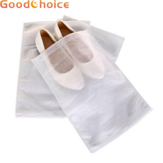 【Good】Shoe Bag Shoe Organizers Storage Bag Supplies Travel Pouch White Hotel【Ready Stock】