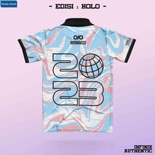 เสื้อกีฬาแขนสั้น ลายทีม EDISI HOLO แบบดั้งเดิม สไตล์เรโทร