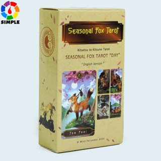 Seasonal Fox Tarot kitseysu to kitsune tarot 78 Cards Tarot english version