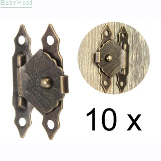 【Big Discounts】Hasps Latch Latch Hook Retro Silver 10pcs 30*18mm Clasp Lock Gold Iron#BBHOOD