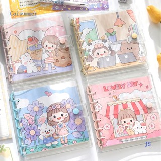 Caisummer สมุดโน้ต แพลนเนอร์ ลายตารางน่ารัก ถอดออกได้ 80 แผ่น