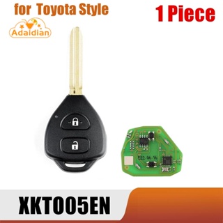 รีโมตกุญแจรถยนต์ 2 ปุ่ม สําหรับ Xhorse XKTO05EN Toyota Style VVDI