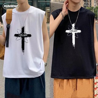 เสื้อยืดแขนกุดลําลอง ทรงหลวม ขนาดใหญ่ สําหรับผู้ชาย ไซซ์ M - 8XL