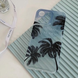 เคสมือถือ แบบนิ่ม ลายการ์ตูนต้นมะพร้าว กันกระแทก สําหรับ OPPO Reno8 Reno7pro reno6 7z Reno5 R17 A72 A53 A9 2020 4Z 5G F11 A31 A78 A77 Findx5pro